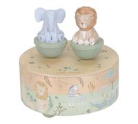 Caja Musical Safari Friends - Caja de Música de Madera - Little Dutch - IndyaEduOcio