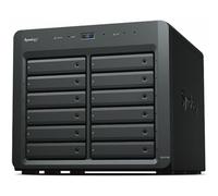 Caja NAS 12 bahías Synology DX1215II Acero Negro Hot-swap RAID Enfriamiento Activo