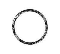 Caja Navegación Control Central Automóvil For Macan For Cayenne 2014-2021 Car Center Console Stopwatch Bezel Decorate Cover Trim Decal Soft Carbon Fiber Panel