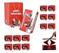 Caja Navideña - Cajas Plegables Saltarinas Desplegables Para Efectivo - Estuche Saltarín Reutilizable Para Sobres Rojos Como Recuerdo Para Eventos De Graduación, Bodas Y