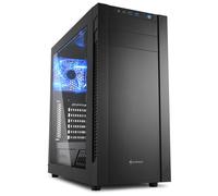 Sharkoon s25-w - Caja de Ordenador, pc Gaming, semitorre ATX, Negro.
