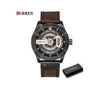 (caja negra) Reloj de lujo de la marca CURREN, relojes deportivos militares para hombre, reloj de cuarzo