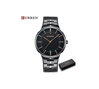 (Caja negra) Reloj de pulsera deportivo de cuarzo militar de moda Curren de marca de lujo superior para
