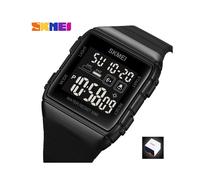 (CAJA NEGRA) SKMEI Reloj deportivo simple de moda para hombres Relojes militares Reloj despertador Resistente