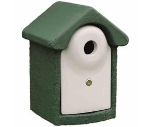 Caja Nido Ø 32mm, Verde Holzbeton Pájaros 30cm, para Muchos Vogelarten Nuevo