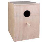 Caja Nido De Madera Para Ninfa Con Tapa Plegable