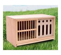 Caja nido de palomas de madera maciza, jaula de emparejamiento duradera para palomas de carreras y homing, cuenta con perno giratorio para puerta, diseño a prueba de luz (60 x 30 x 35 cm)