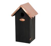 Caja Nido Para, Entre Otros, Carboneros De Madera De Pino Con Un Techo De Cobre