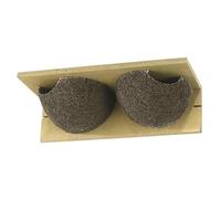 Caja Nido Para Golondrinas 2 En Doble, Cancun Gris Casa Para Aves Nueva