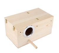 Caja Nido para Pájaros, Caja de Cría de Pájaros de Madera Maciza, Incubadora Cálida, Nido de Madera para Periquitos, COC LS, Nidos, Jaula, Nido, Nido para Agapornis, Budgie