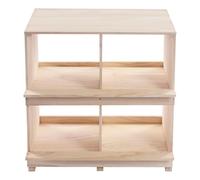 Caja nido para pollos 4 compartimentos 64,5 x 36,2 x 66,3 cm, de madera, gran carga, para uso doméstico, granjas y grandes casas de cría