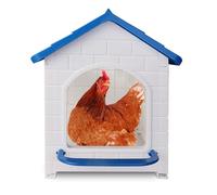 Caja Nido para Pollos, 44x36.5x40cm Caja Nido para Pollos con Compartimento Único, Caja Nido de Plástico ABS Resistente a la Intemperie para Poner Huevos, Caja para Gallinero
