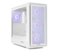 NOX Xtreme Products Hummer Aero - Semitorre ATX|M-ATX | ITX Incluye 4 Ventiladores ARGB PWM 140mm, Frontal Mesh, Lateral Cristal Templado, USB-C y USB 3.0, Soporte GPU 420mm, Filtro Magnético, Blanco