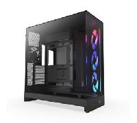 CAJA NZXT H9 FLOW RGB (2025) DUAL-CHAMBER MID-TOWER CASE W/ RGB FANS - ALL BLACK CM-H92FB-R1