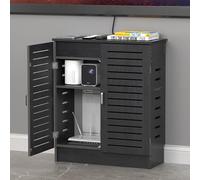 Caja Oculta del Enrutador, Router inalámbrico wifi almacenamiento cajas cable, Decoración De Persianas Estantes, para Sala de Estar, TV, Estante para decoración del hogar(Grey,60 * 70 * 25cm)