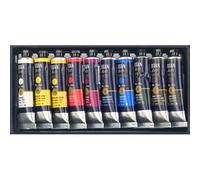 Caja Óleo Extrafino Titan 10 Colores x 20 ml | Pintura al Óleo Profesional con Alta Concentración de Pigmento | Colores Intensos y Resistentes a la Luz | Set Ideal para Estudio, Taller y Artistas