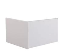 Caja opaca con barra de techo - Valencia ajustable de 5 a 20 pies para ducha en 4 colores (blanco 2,1 m/7 pies) para tratamiento de ventanas y decoración del hogar