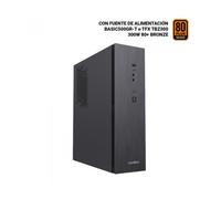 Caja ordenador coolbox t370 - bz matx negro con fuente tfx bronze