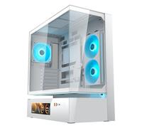 Caja ordenador Cougar CGR-2DA4W-V ATX RGB LCD Blanco vidrio templado
