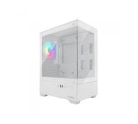 Caja ordenador gaming coolbox gm200 vision lite matx argb cristal templado blanco