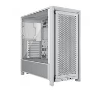 Caja ordenador gaming corsair frame 4000d rs atx cristal templado blanca
