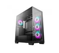 Caja ordenador gaming deepcool cg580 4f atx rgb cristal templado negra