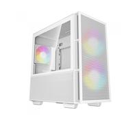 Caja ordenador gaming deepcool matx ch360 argb cristal templado blanca