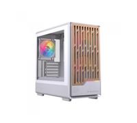Torre PC Einarex PULSE PM400 RGB White compacta, madera, soporte 9 ventiladores, líquida 240mm