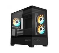 GIGABYTE C201 Panoramic Caja de PC - Torre Media, m-ATX, Soporte para radiador de 360 mm, 3 Ventiladores preinstalados, USB 3.0, Compatible con RGB Fusion