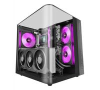 Mars Gaming Caja Gaming ATX MC-INFINIOLITE Cristal templado curvo sin marco, Negro