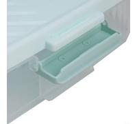 Caja organizada de almacenamiento de albóndigas para gestión de alimentos frescos con función apilable y fácil mantenimiento (verde3)
