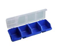 Caja organizadora con múltiples compartimentos para tornillos, piezas pequeñas, hardware de plástico y joyas, maletín de almacenamiento para manualidades, herramientas con varios compartimentos