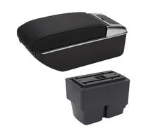 Caja Organizadora Consola Central Con Reposabrazos Coche Almacenamiento Doble Capa Para Ford Para Fiesta Ajustable(Type B)