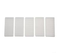 Caja organizadora de almacenamiento de batería de plástico para 10 pilas AA o AAA, material de polipropileno, compacto y diseño, paquete de 5 - Blanco (5 ranuras AAA-10)