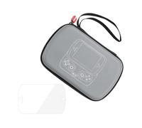 Caja organizadora de almacenamiento de gran capacidad y película transparente templada para videoconsolas, bolsa de transporte a prueba de golpes, antihuellas