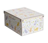 Caja organizadora de almacenamiento ropa, para almacenaje decorativa en carton, 39x50x24 cm, para armario, baul, zapatos, calcetines, juguetes, regalo, con tapa, GATITOS