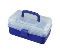 Caja organizadora de aparejos de pesca de 3 capas con diseño voladizo, caja de almacenamiento multifuncional para herramientas, joyas, accesorios de hardware, 27 x 13 (c)