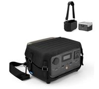 Caja organizadora de bolsa de transporte para EcoFlow River 2, funda protectora con correa para el hombro, cómoda sensación al tacto, Black, Caja organizadora de bolsa de transporte para EcoFlow River