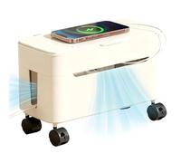 Caja Organizadora De Cables,Almacen de Cables para Mesa con Ruedas - Caja De Almacenamiento para De Escritorio,para Hogar Oficina Salón Dormitorio Centro Entretenimiento Juegos