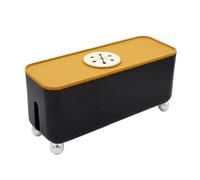 Caja Organizadora de Cables Caja de gestión cables Organizador extensión for Powers Stripe Protector Corrector Cubierta ocultante(Black)