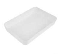 Caja organizadora de cajones para utensilios de cocina, cubiertos y vajilla pequeña, plástico, blanco/azul claro/rosa/azul oscuro, multiusos, para escritorio, cajón y armario (I)