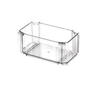 Caja organizadora de cajones, solución de almacenamiento modular, 6 divisores de plástico, compartimentos ajustables, elegante diseño negro, resistente para materiales PS que se adapta a varios