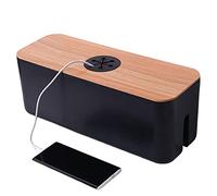 Caja organizadora de cordón | Caja de almacenamiento de cables con múltiples aberturas | Caja organizadora de cables para extensión | Cord Power Stripe Protección contra sobretensiones para la cocina