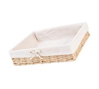 Caja organizadora de cuerda tejida para tocador, encimera, entrada, objetos pequeños, libros, aperitivos, cesta tejida natural