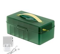 Caja organizadora de cuerdas de doble capa | Almacenamiento de cable a prueba de polvo con múltiples compartimientos | Portable Fliptop Cover for Charging Cables and Small Accessories | Tangle-