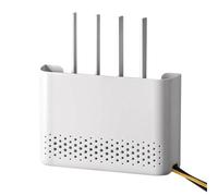 Caja organizadora de enrutador para montaje en pared, estante de almacenamiento Wi-Fi, diseño que ahorra espacio, 17 cm, 25,6 cm, estante corrector de cables para dormitorio, apartamento, estudio
