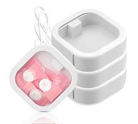 Caja organizadora de gomas para el pelo, organizador portátil para horquilla, organizador de gomas para el pelo, caja para niños con tapa, mini caja de almacenamiento para almohadillas de algodón,