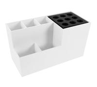 Caja Organizadora de Herramientas de Peluquería ABS EVA Color Blanco | Compartimentos Múltiples, Gran Capacidad, para Salón y Barbería, Guarda Peines y Tijeras Estilo
