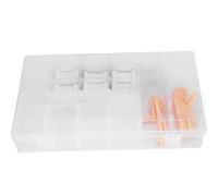 Caja organizadora de hilo de bordado, máquina de bobinado manual con bobinas de plástico, kit de clasificación de hilos para punto de cruz con estuche de almacenamiento de 36