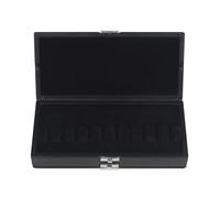 Caja organizadora de hojas de fagot de doble capa, portátil, de piel, con soporte protector para 20 protectores de fagot